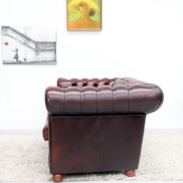Genuine Leather Chesterfield 3 Seater Sofa - Image 18
