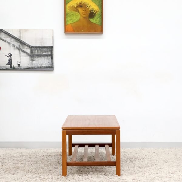 RETRO VINTAGE MID CENTURY COFFEE TABLE WITH RACK - Image 13