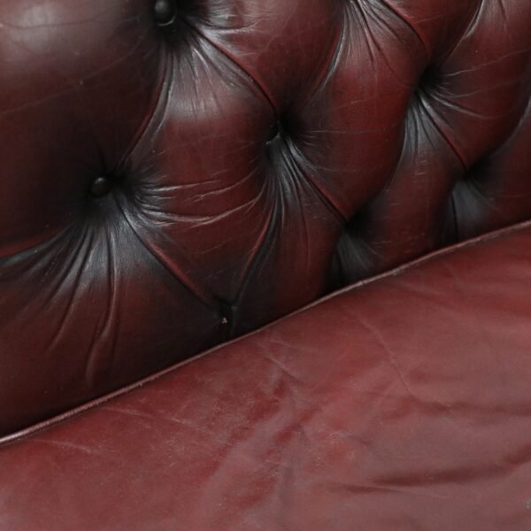 Genuine Leather Chesterfield 3 Seater Sofa - Image 3