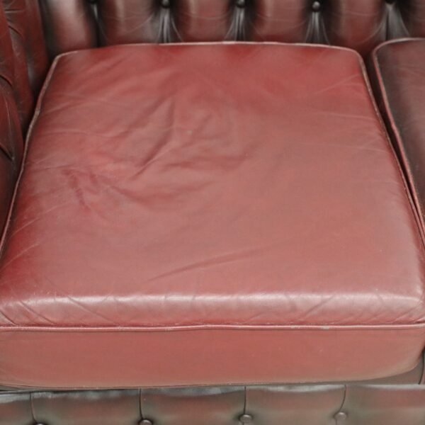 Genuine Leather Chesterfield 3 Seater Sofa - Image 4