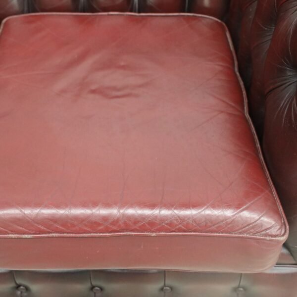 Genuine Leather Chesterfield 3 Seater Sofa - Image 6