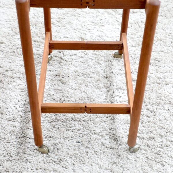 Retro Vintage Teak Drinks Trolley With Removable Trays - Image 5