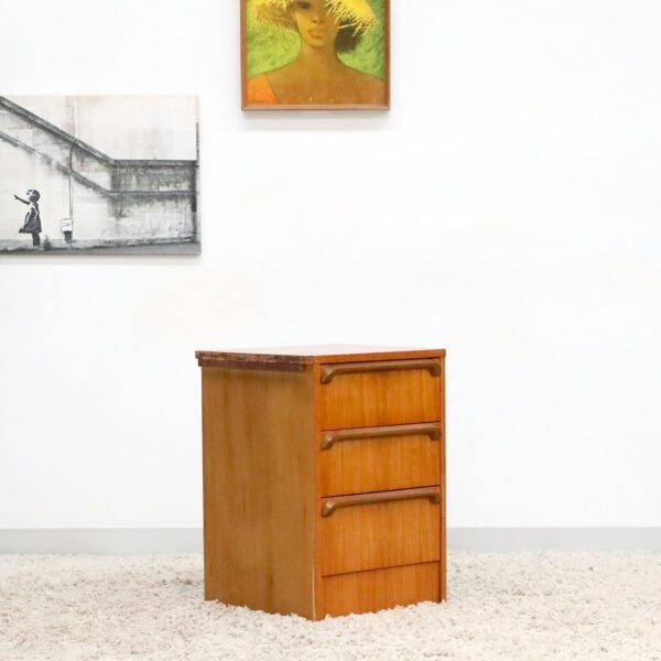 Retro Vintage Single Bedside Table - Image 7