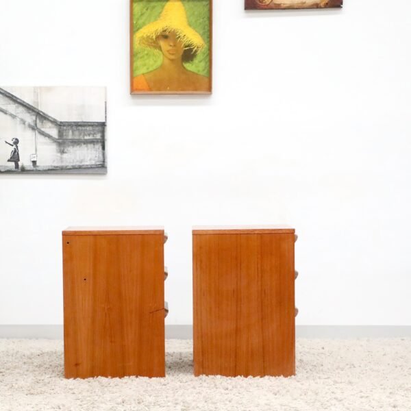 Retro Vintage Midcentury Reliance Pair of Bedside Tables - Image 10