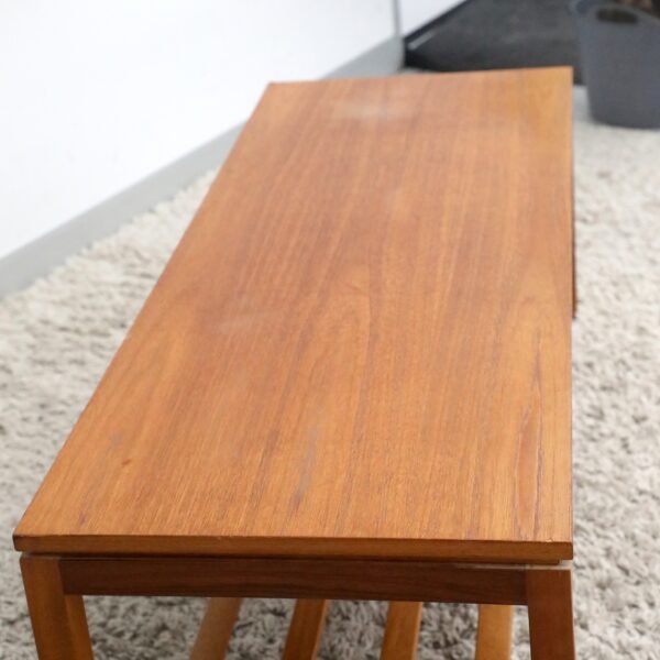 RETRO VINTAGE MID CENTURY COFFEE TABLE WITH RACK - Image 7