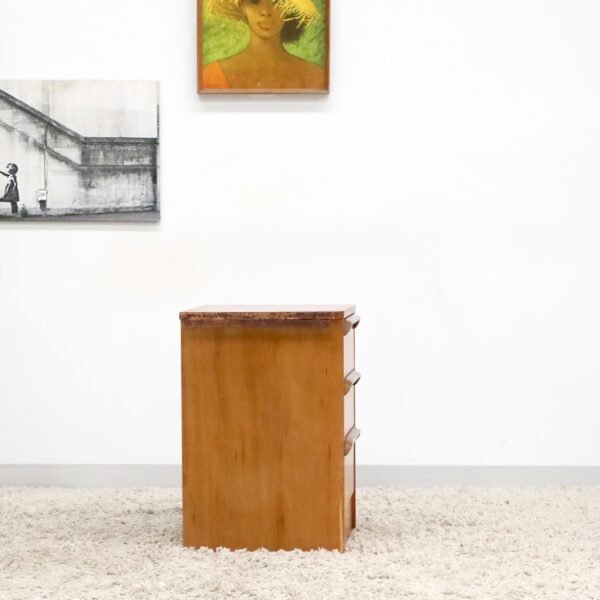 Retro Vintage Single Bedside Table - Image 8