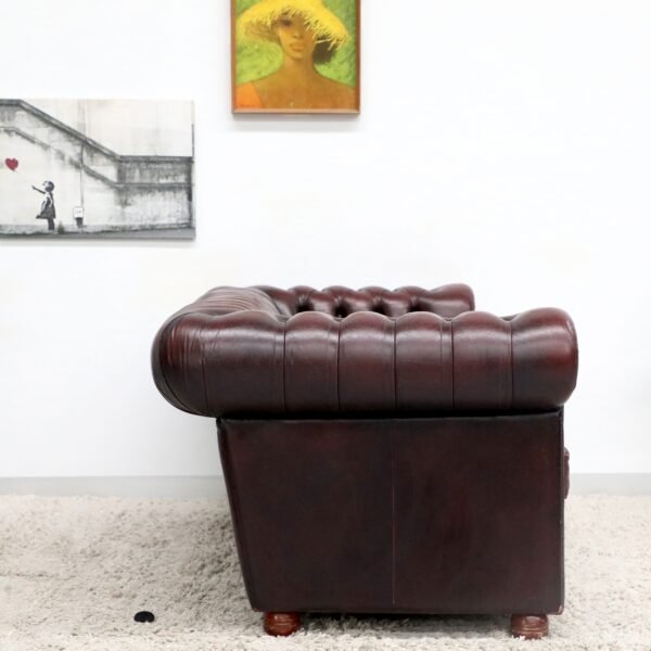 Genuine Leather Chesterfield 3 Seater Sofa - Image 14