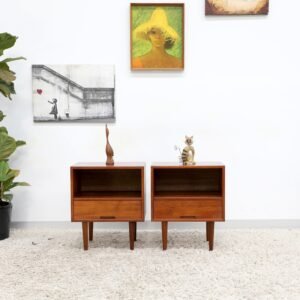 RETRO VINTAGE HAYSON BEDSIDE TABLES