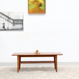 RETRO VINTAGE MID CENTURY NOBLETT COFFEE TABLE WITH RACK