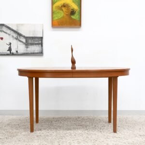 Retro Vintage Mid Century Oval Dining Table