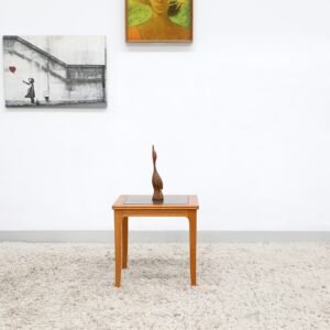 RETRO VINTAGE SMALL GLASS COFFEE TABLE