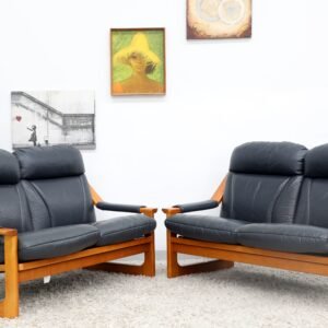 VINTAGE MID CENTURY TESSA SLING PAIR OF 2 SEATER SOFA
