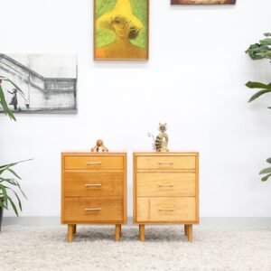 Retro Vintage Midcentury MENTONE Pair of Bedside Tables