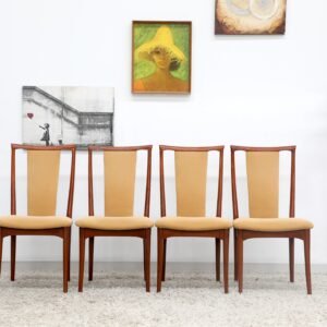 Vintage PARKER High Back Dining Chairs X4