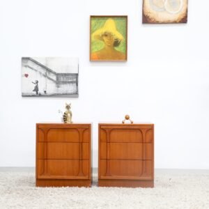 Retro Vintage Midcentury RELIANCE Pair of Bedside Tables