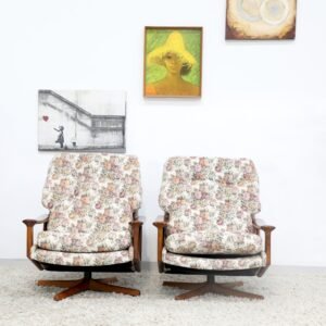 Retro Vintage Tessa T1 Pair of Swivel Chairs