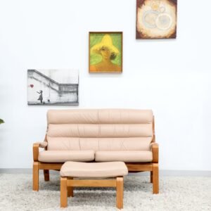 Retro Vintage Tessa 2 Seater sofa and stool