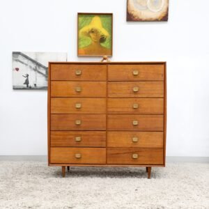 Retro Vintage Mid Century Alrob Chest of Drawers Tallboy